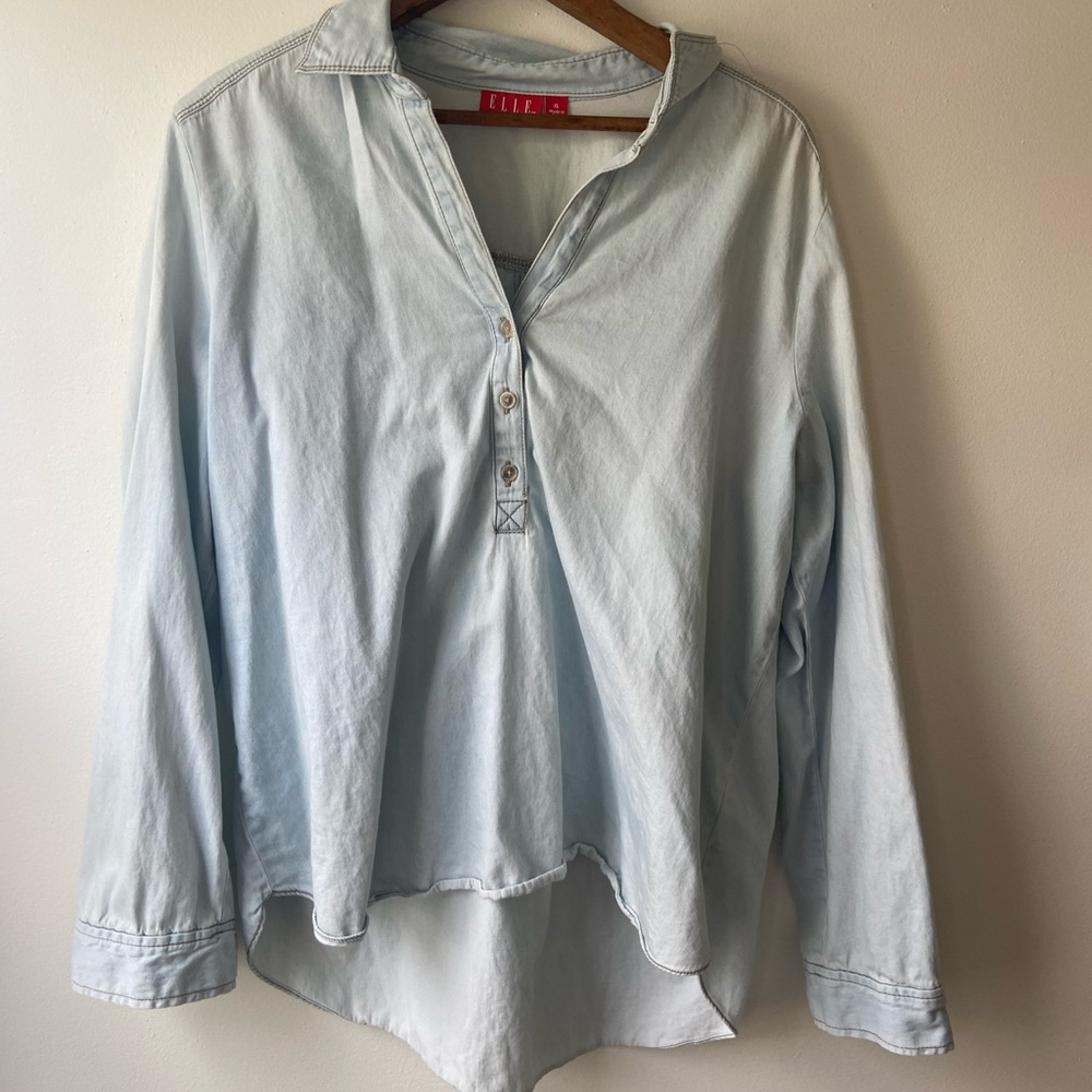Elle Sky Blue Casual Shirt
